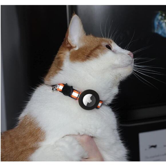 Reflective Cat Collar with Bell, Set of 6, Solid & Safe Collars for Cats, Nylon, - Picture 3 of 4